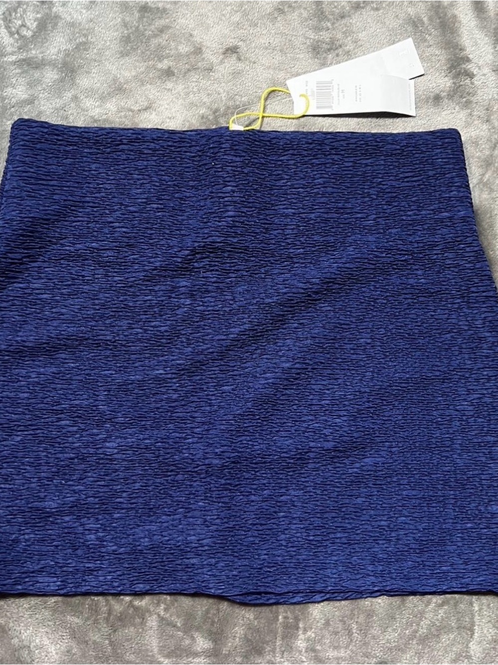 BCBGeneration Textured Mini Skirt in Deep Blue